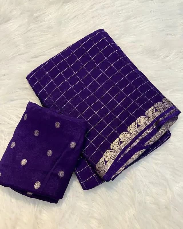 ❤️💜Most Gorgeous Pure Viscose Georgette Sarees With Blouse💜❤️